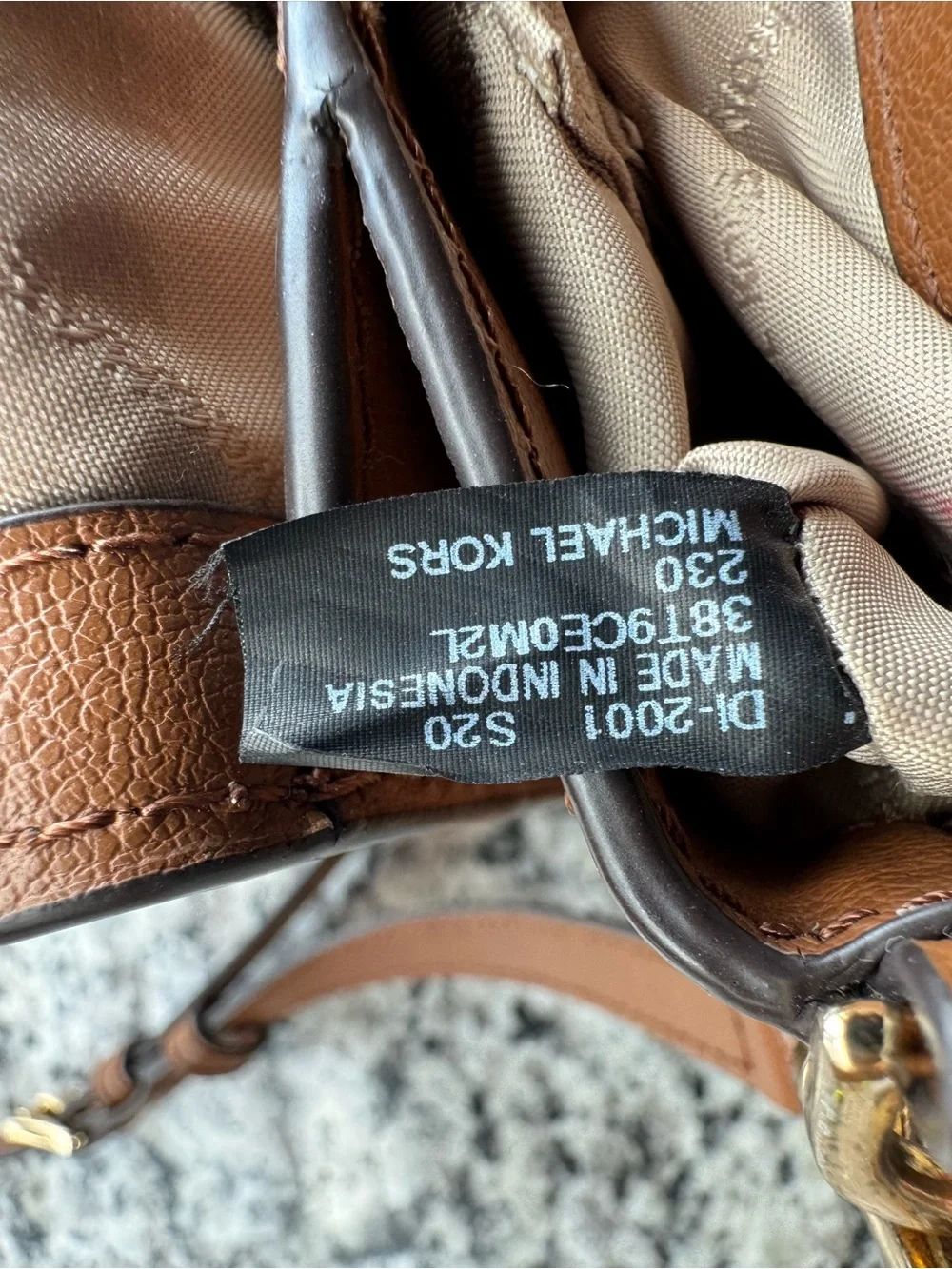 Michael Kors Brown Leather Crossbody Bag